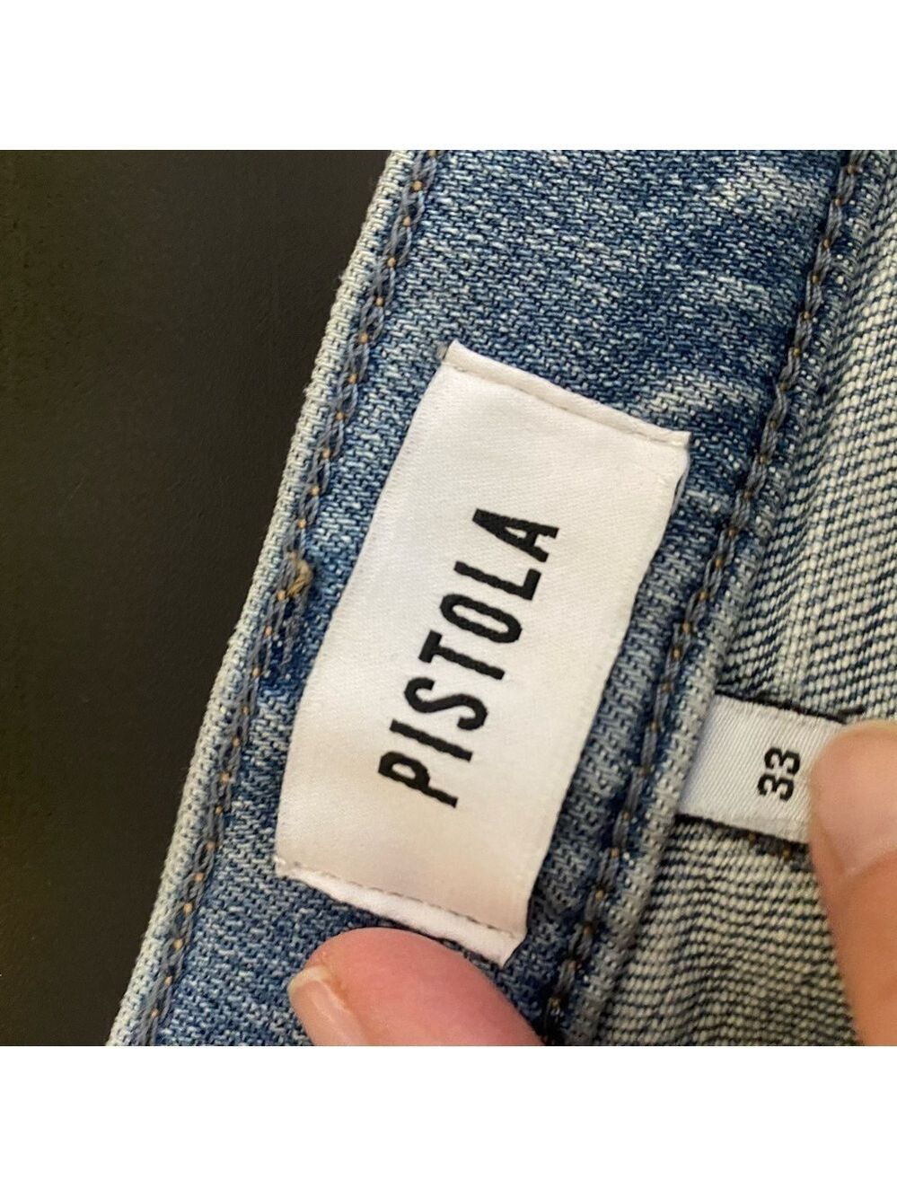 Pistola Colleen High Rise Slim Boot Jeans NWT Light Wash Distressed Sz 34 - Picture 14 of 15